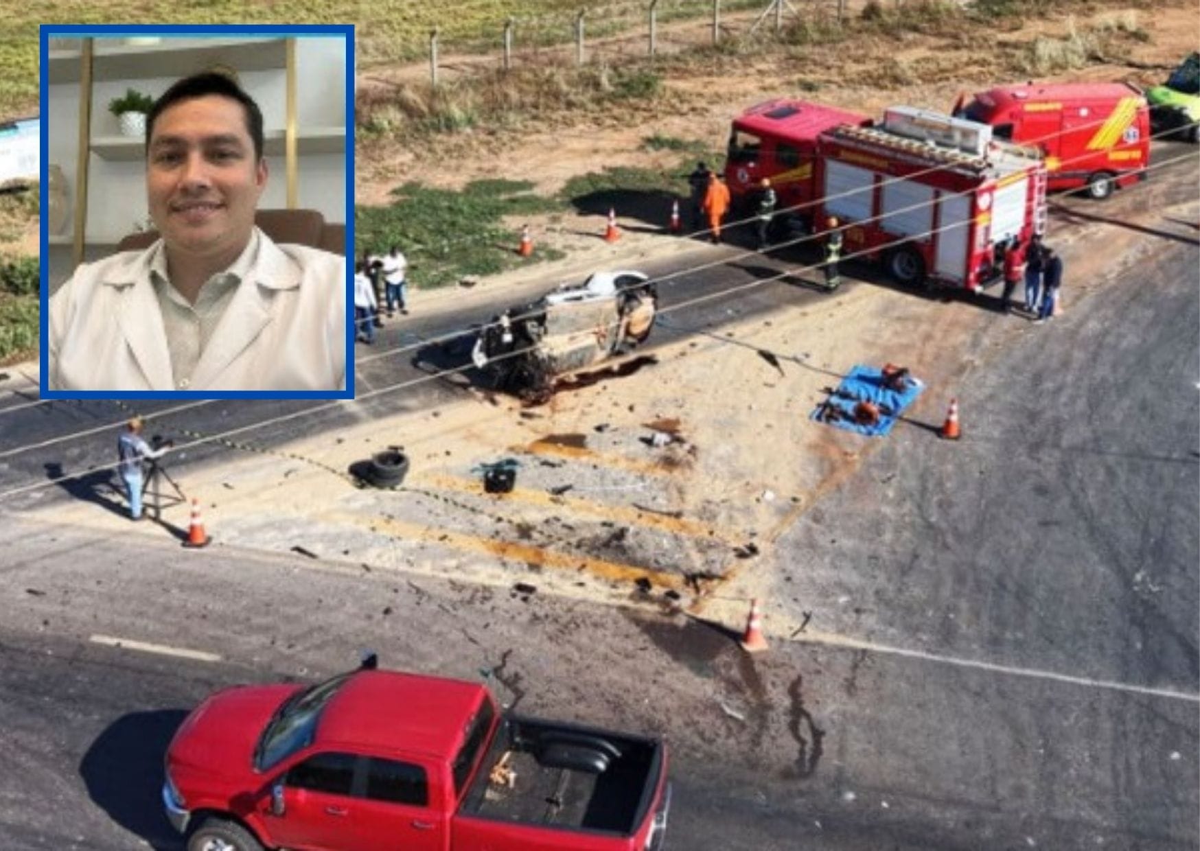 Médico otorrinolaringologista morre em colisão com caminhão no interior de Mato Grosso