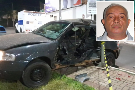 PM aposentado morre em colisão de veículos em rotatória de Barra do Garças