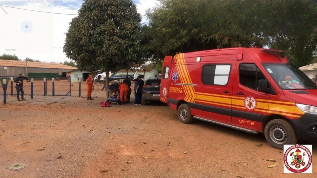 Homem é resgatado com vida após acidente de trânsito em zona rural