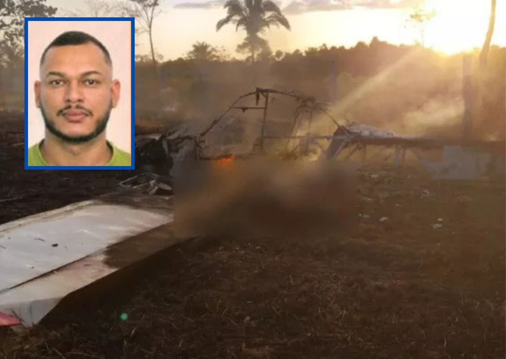Piloto morre carbonizado em queda de avião em Colniza; vítima tinha 33 anos