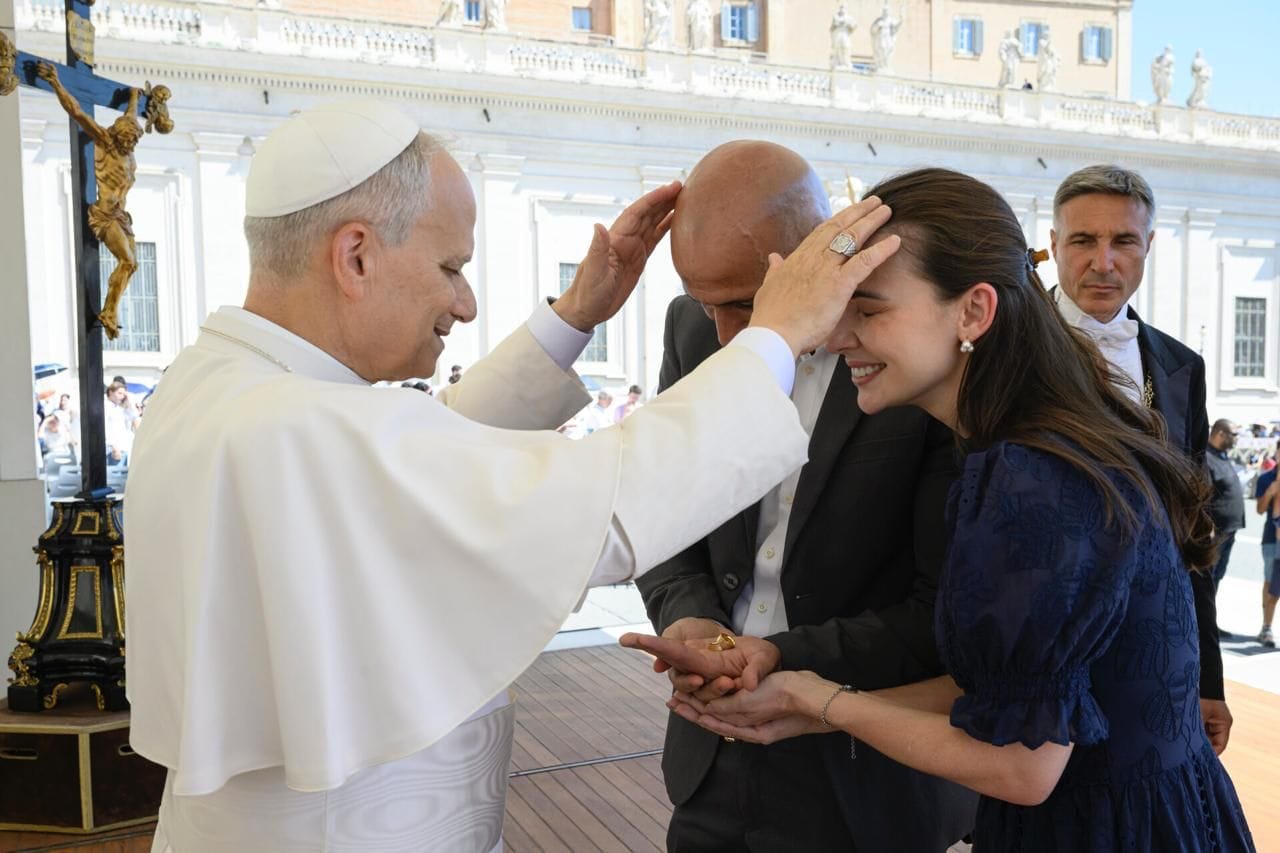 Influenciadores católicos de Mato Grosso encontram o Papa Leão XIV durante Jubileu em Roma