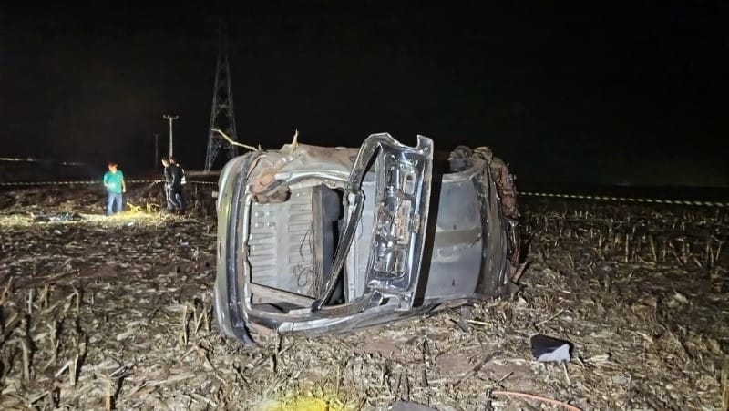 Motorista morre em capotamento próximo ao lago Romancini na MT-449