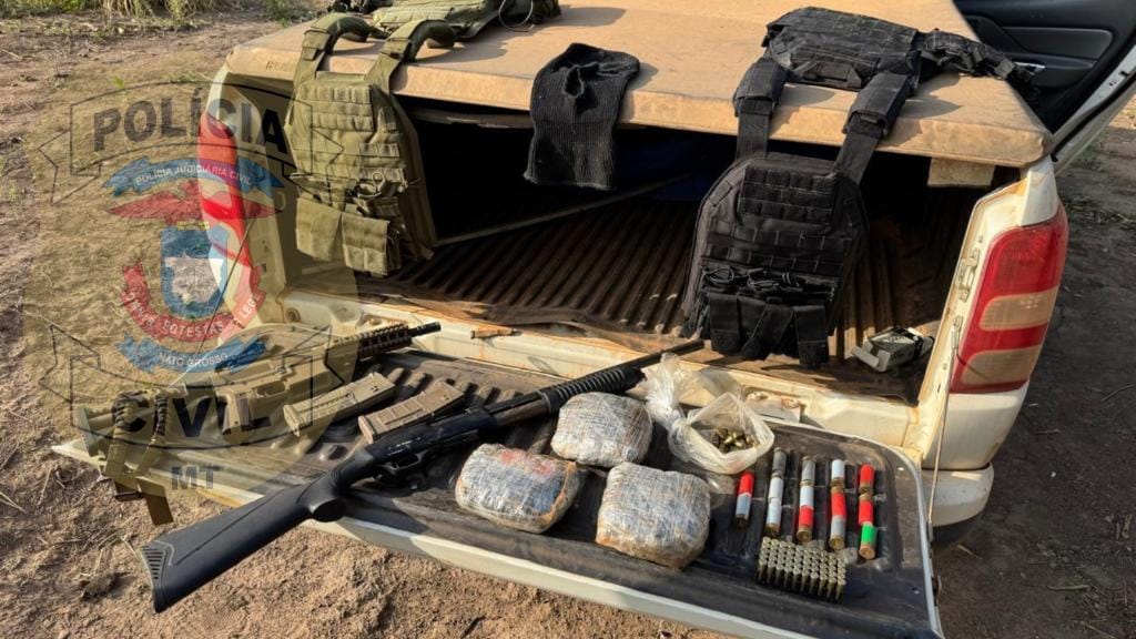 Facção usava fazenda para guardar armamentos pesados, munições e drogas