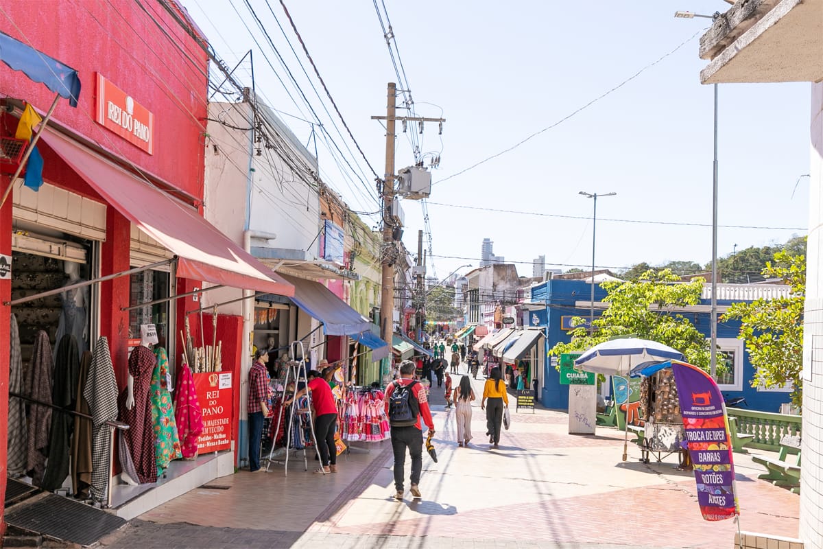 Comércio do Centro Histórico de Cuiabá estará aberto até as 12h no dia 7 de Setembro