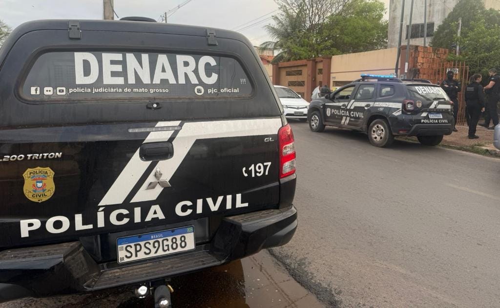 Grupo criminoso que atua em Cuiabá, Várzea Grande e Peixoto de Azevedo é alvo de operação