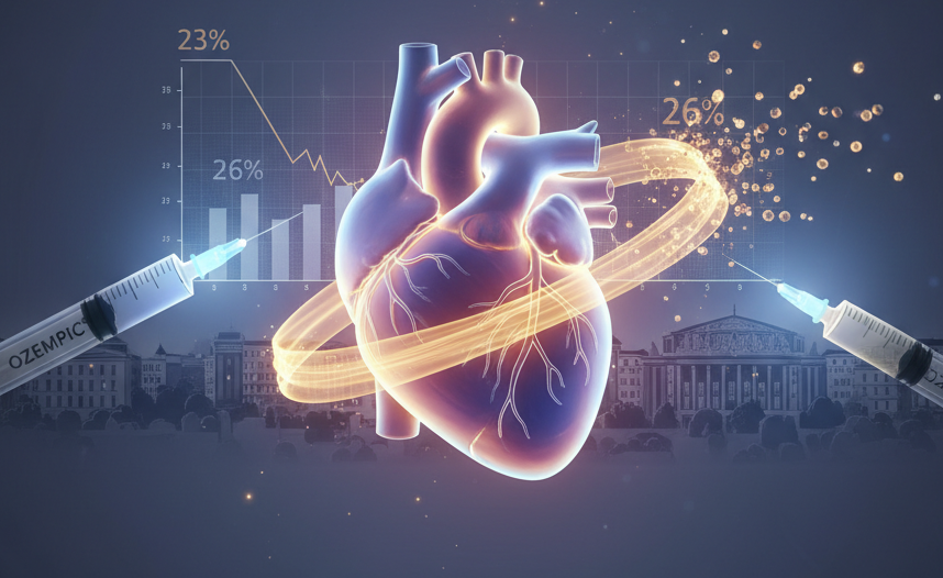 Ozempic reduz em 23% risco de infarto, AVC e morte em pessoas com diabetes tipo 2, aponta estudo