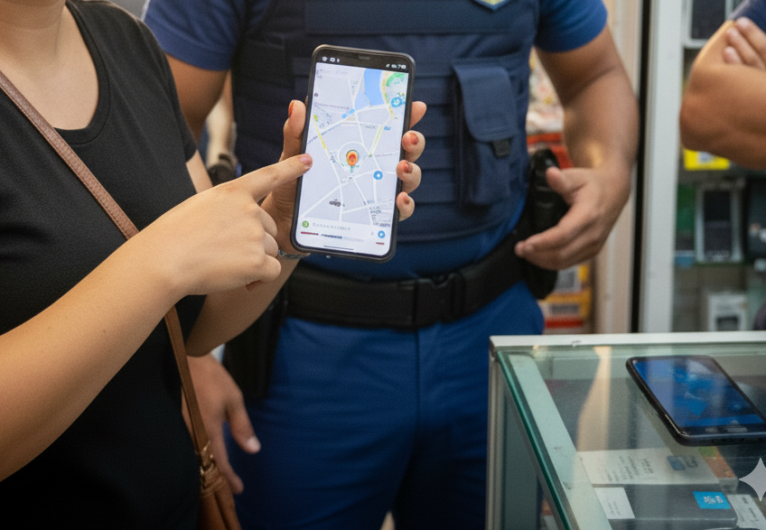 Mulher rastreia celular roubado e recupera aparelho em shopping popular em VG