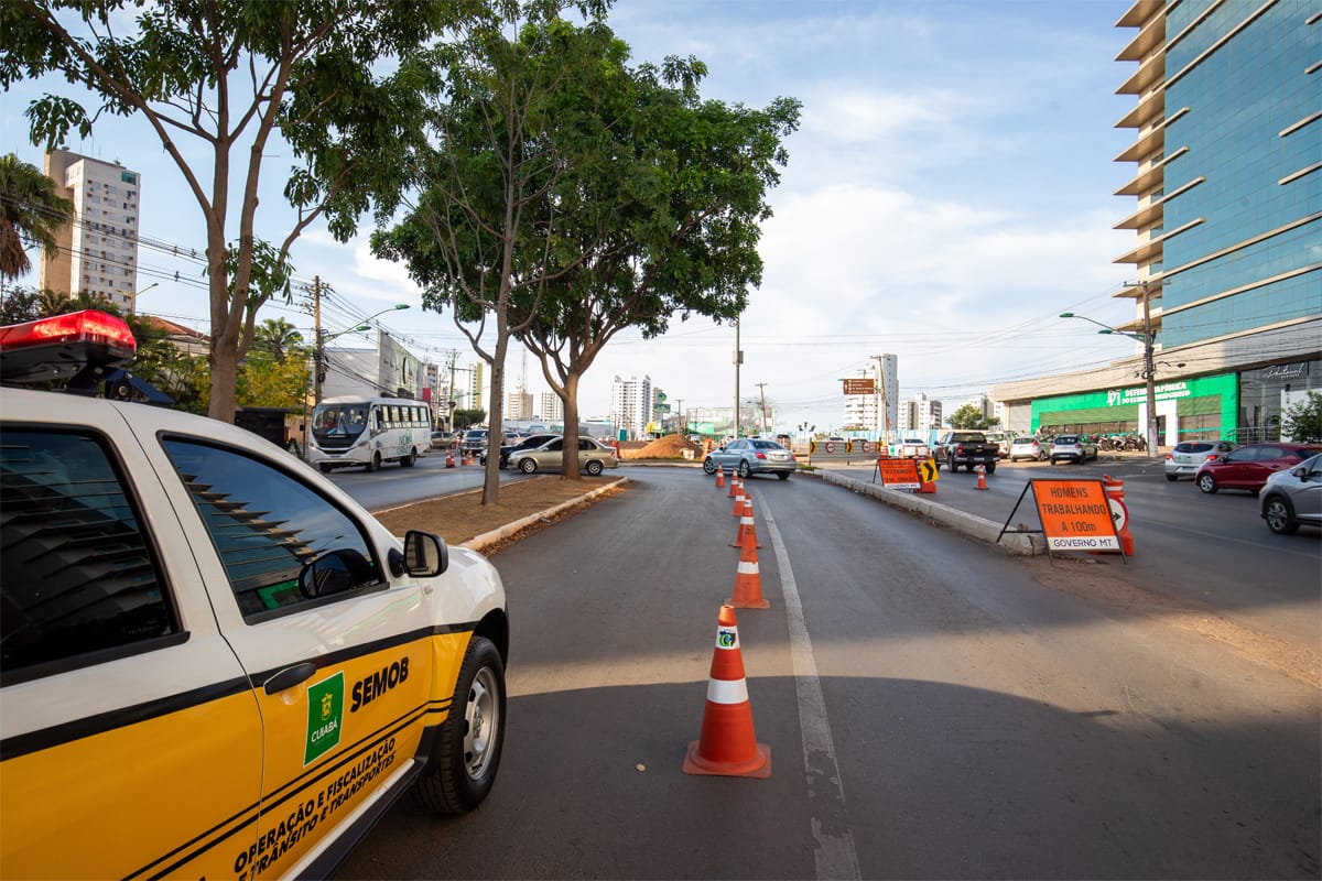 Novas alterações são realizadas na Avenida do CPA para obras do BRT; veja como ficou