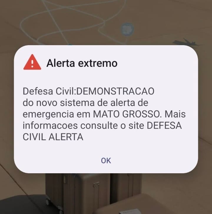 Teste do novo sistema de alertas por celular atinge 13 cidades do Centro-Oeste