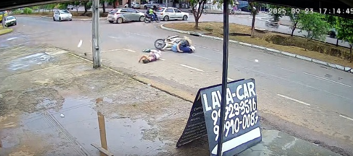 Idosa de 80 aos morre após ser atropelada por motocicleta em avenida de Sinop