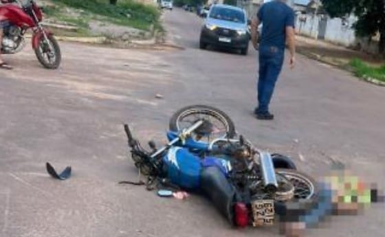 Menino de 11 anos morre em acidente entre moto e caminhão em Guarantã do Norte