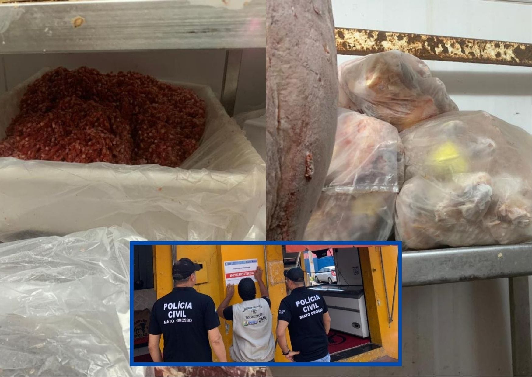 Açougue é interditado em Cuiabá por graves falhas de higiene e segurança alimentar