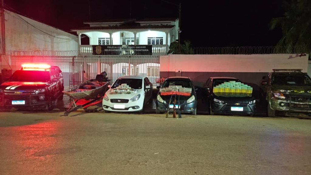 Gefron, PJC e Exército apreendem 103 quilos de drogas avaliadas em R$ 1,5 milhão