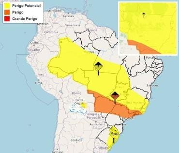 Cuiabá desperta sob tempo nublado e alerta de chuvas intensas em todo o estado