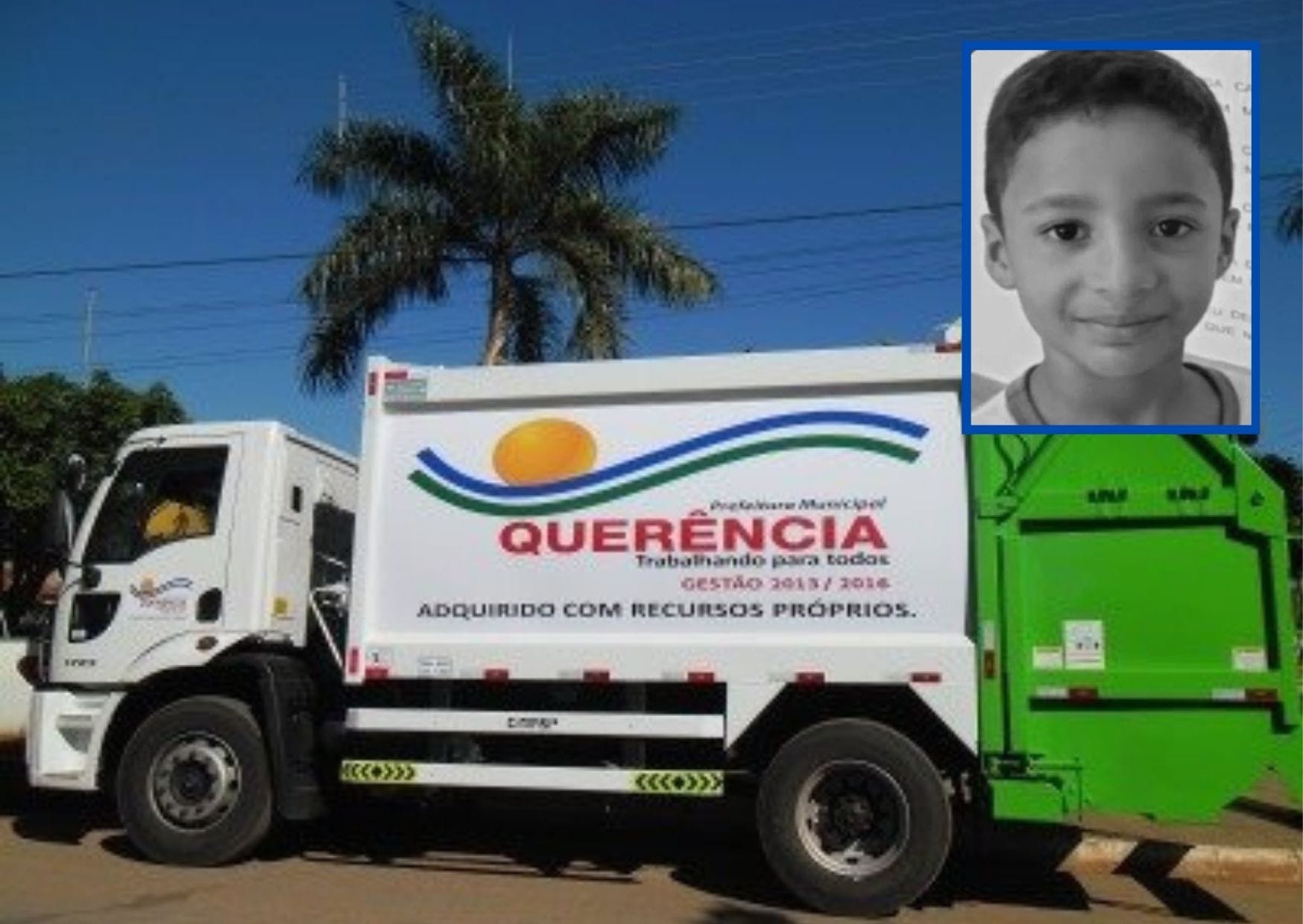 Menino de 7 anos perde a vida em atropelamento durante manobra de caminhão em MT