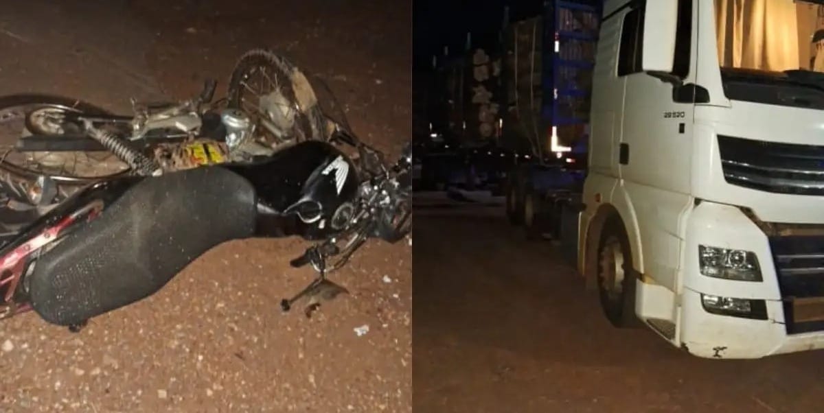 Motociclista morre após ser arrastado por caminhão na BR-070, em Nossa Senhora do Livramento