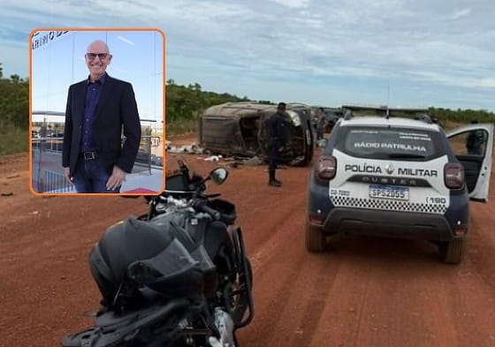 Empresário capota carro e finge estar morto para escapar de falsos policiais em VG