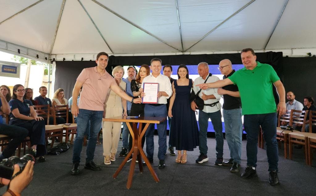 Governo de MT melhora educação com nova quadra e creche em Nobres