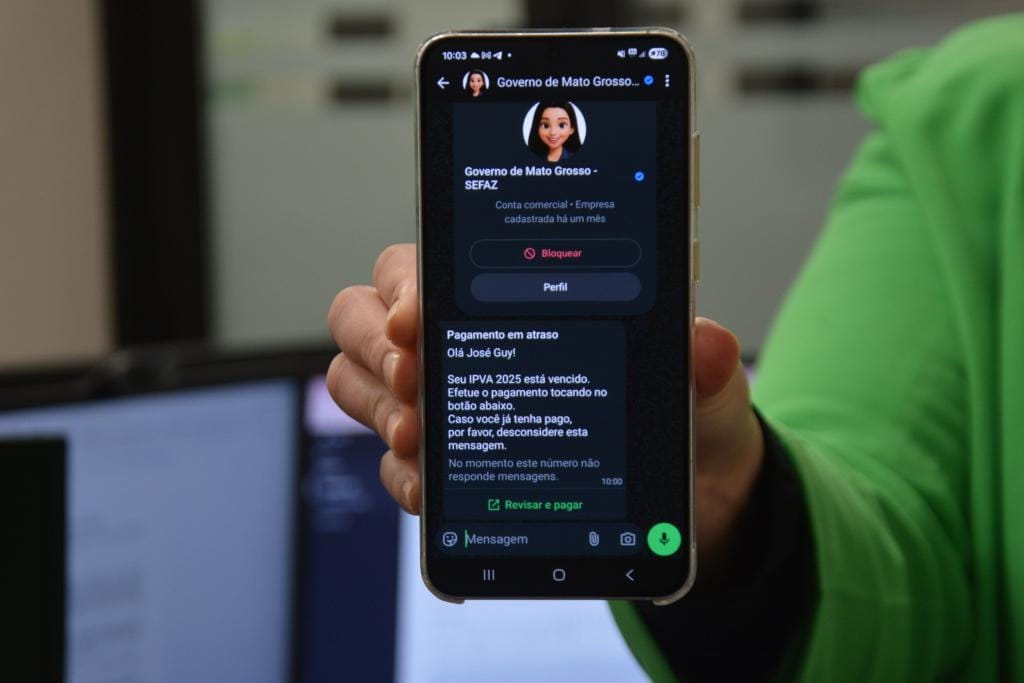 Sefaz notifica contribuintes via WhatsApp por atraso em pagamento; mais de 300 mil veículos continuam inadimplentes
