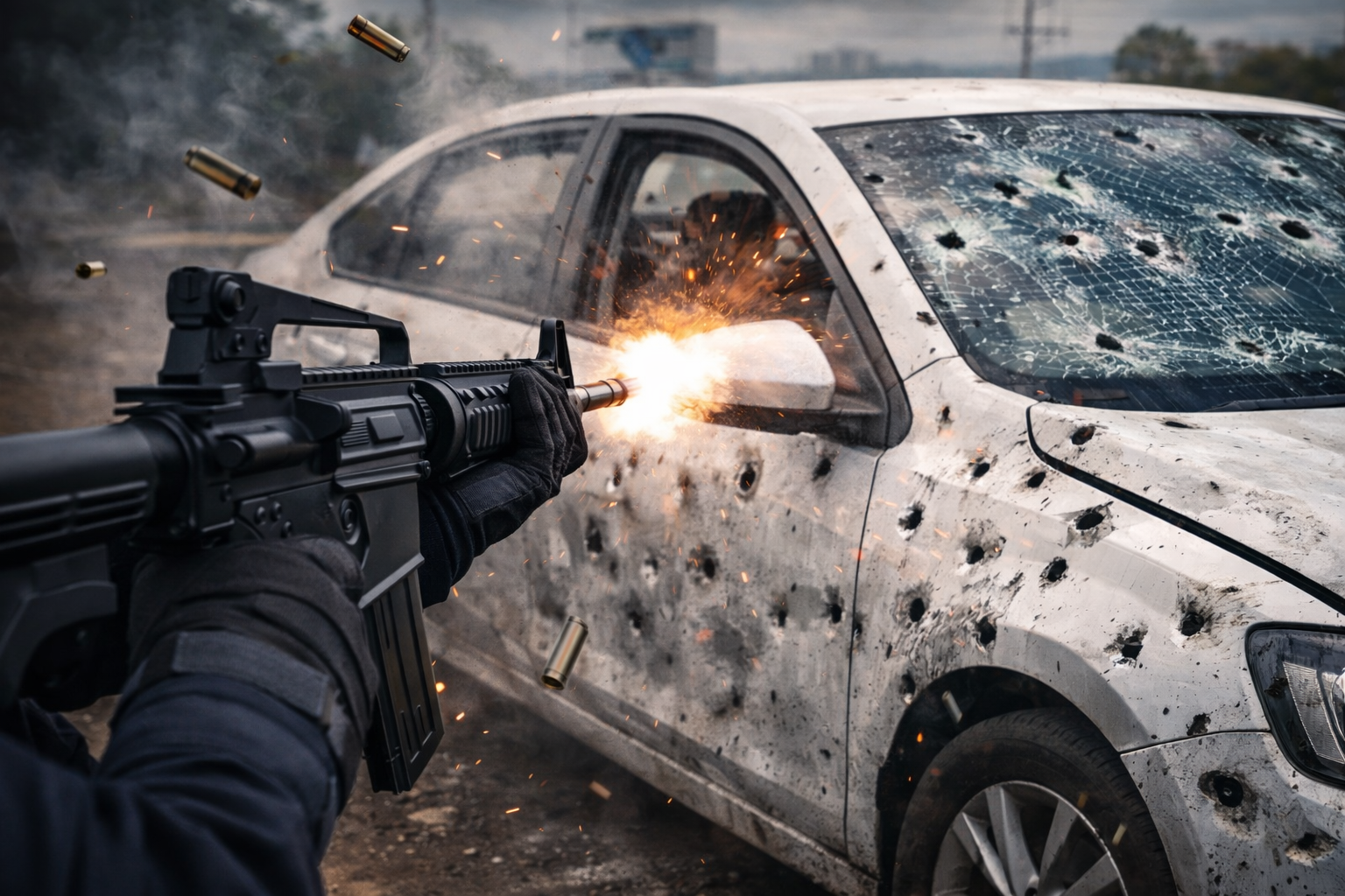 Tenente da PM é preso após metralhar carro de aplicativo em Cuiabá