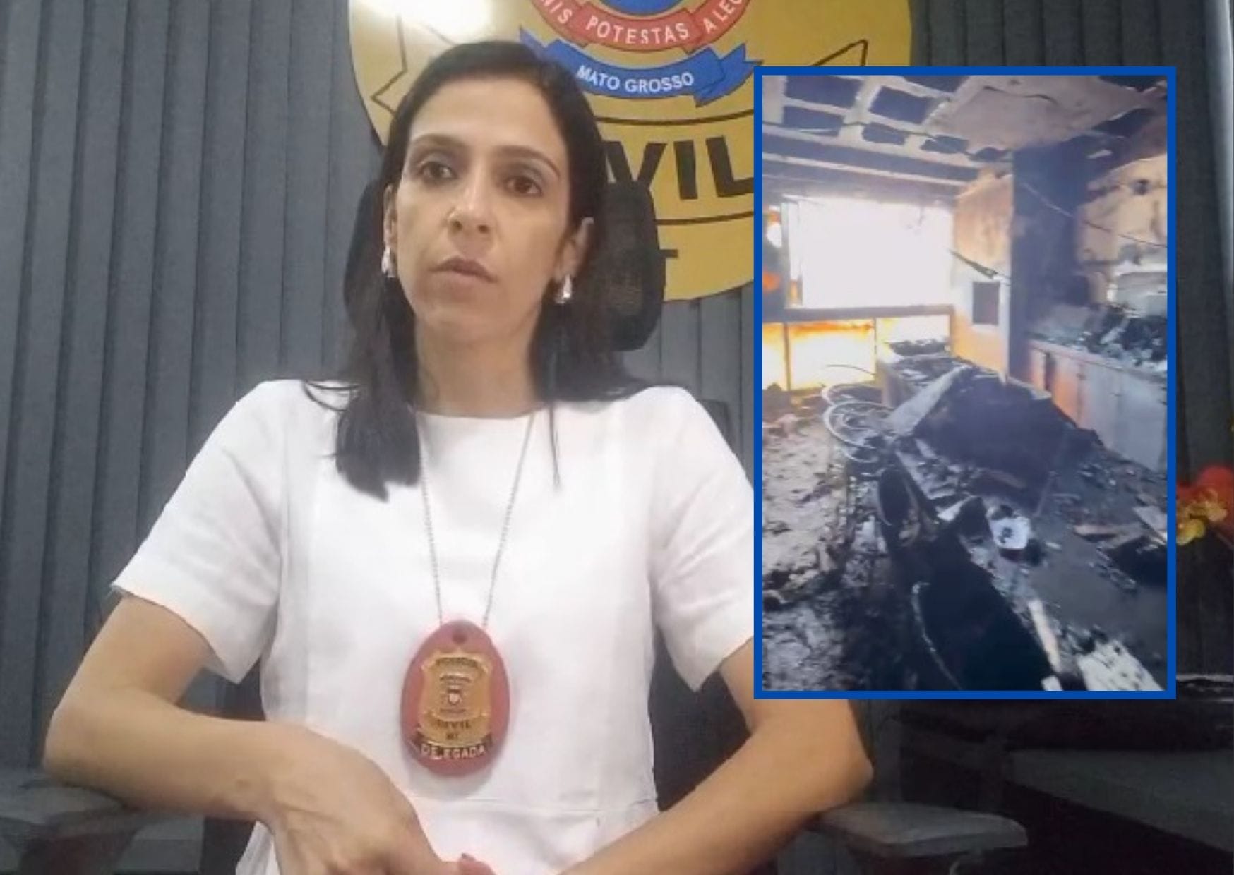 “Ele ateou fogo com a esposa dentro do apartamento”, relata delegada sobre crime em Sorriso
