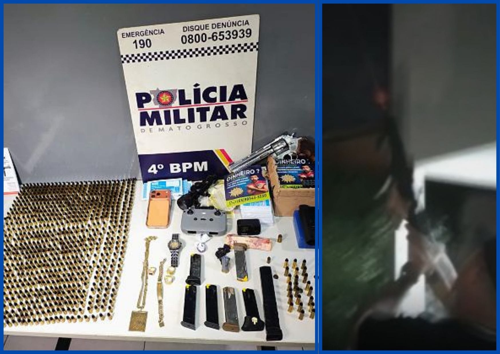 Homem é preso pela PM em Várzea Grande após tiros com fuzil em festa de Ano Novo