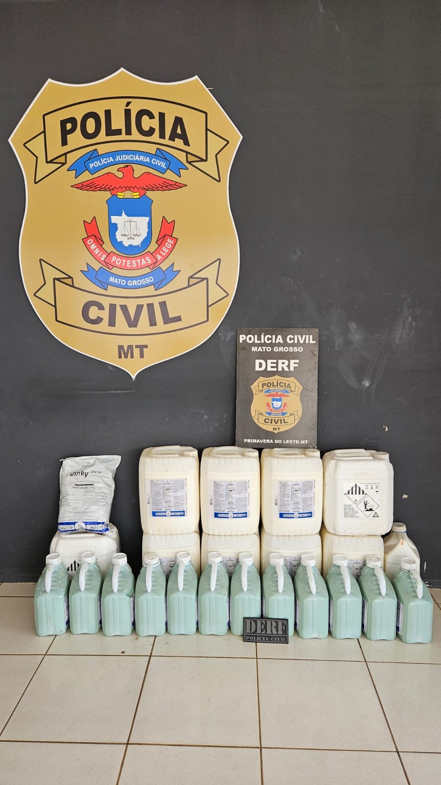 Quadrilha é presa após roubar R$ 300 mil em defensivos agrícolas em Primavera do Leste