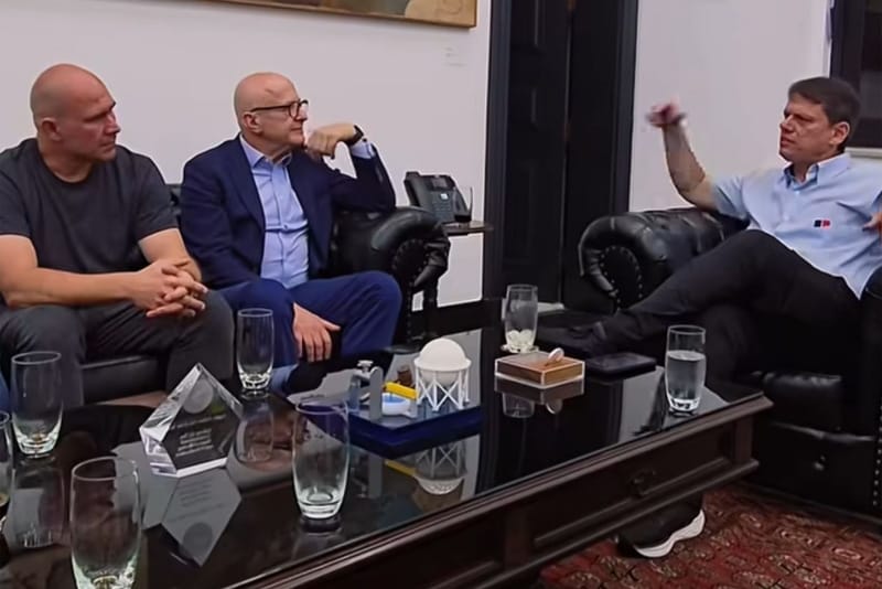 Em São Paulo, Abilio discute parcerias público-privadas com Tarcísio e Pivetta