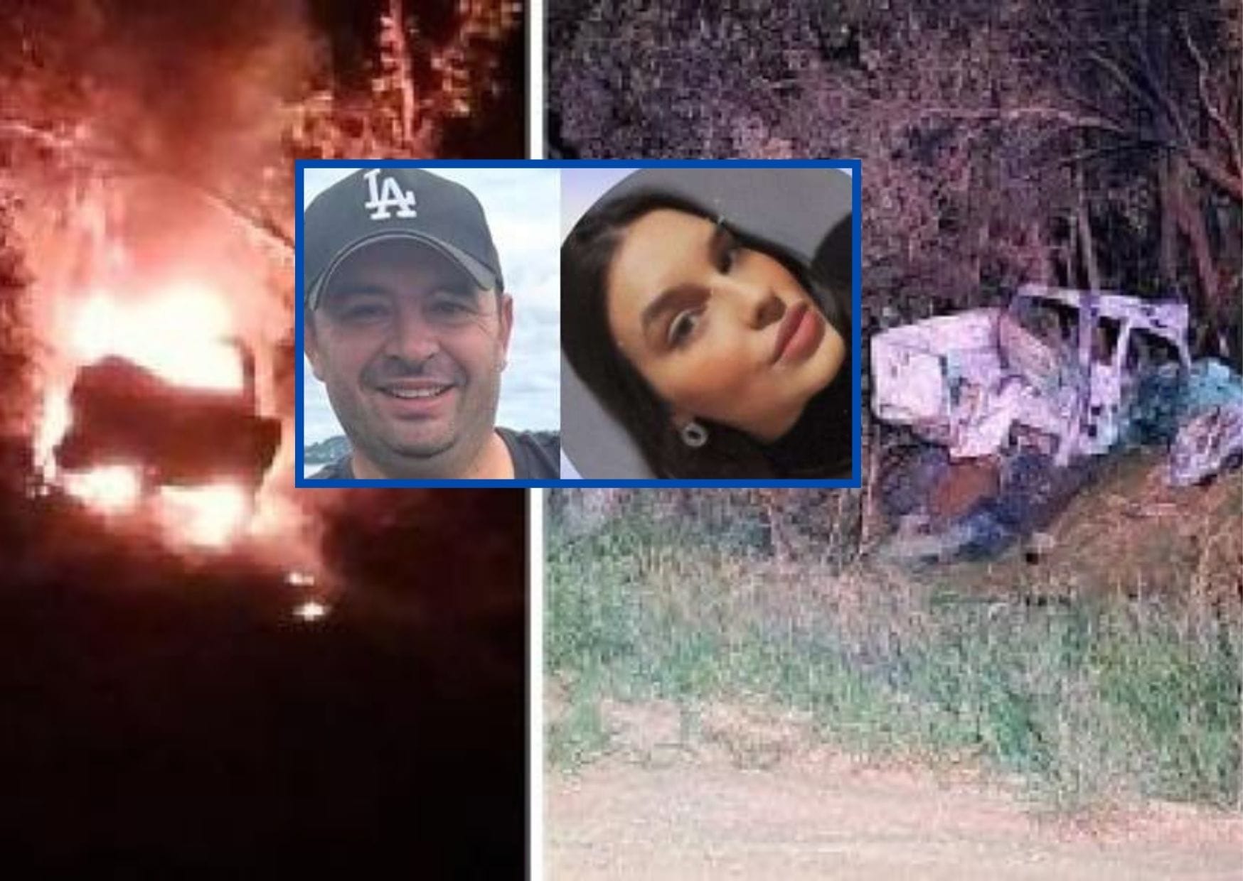 Casal morre após caminhonete pegar fogo na MT-490, nas proximidades de Sorriso