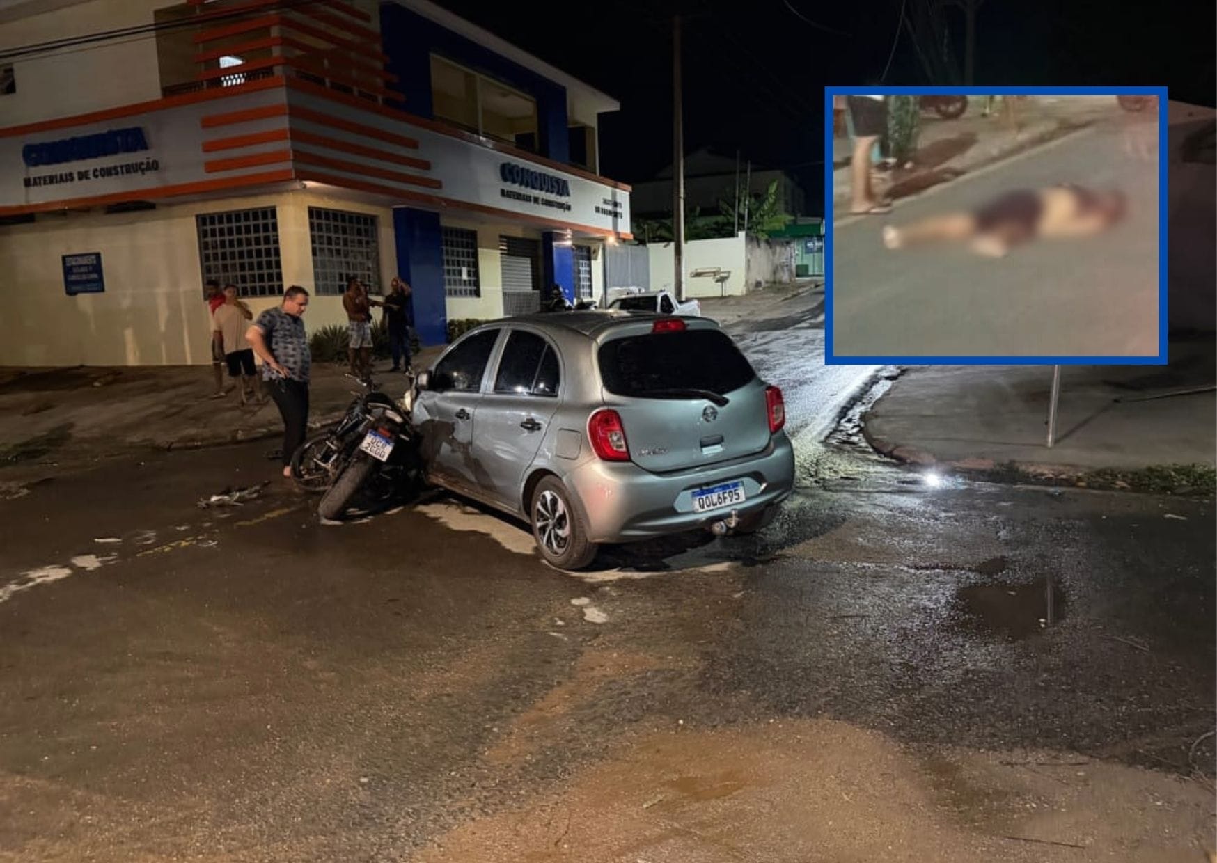 Motorista foge após batida violenta deixar motociclista em estado gravíssimo em Cuiabá