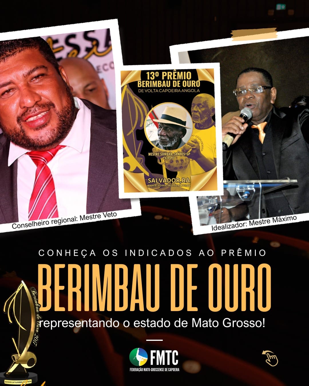 Capoeira de Mato Grosso ganha projeção nacional com indicações ao Berimbau de Ouro
