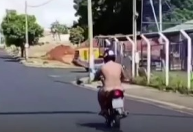 Vídeo mostra amante nu escapando de marido após flagrante de traição em SP