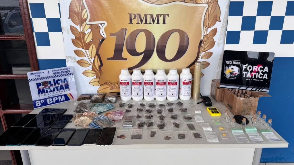 PM desarticula ponto de drogas ligado a facção após investigação de sequestro em Alta Floresta