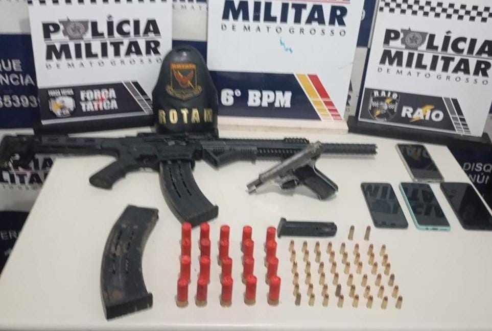 Mais de 80 suspeitos são presos e 40 armas apreendidas durante operações em MT