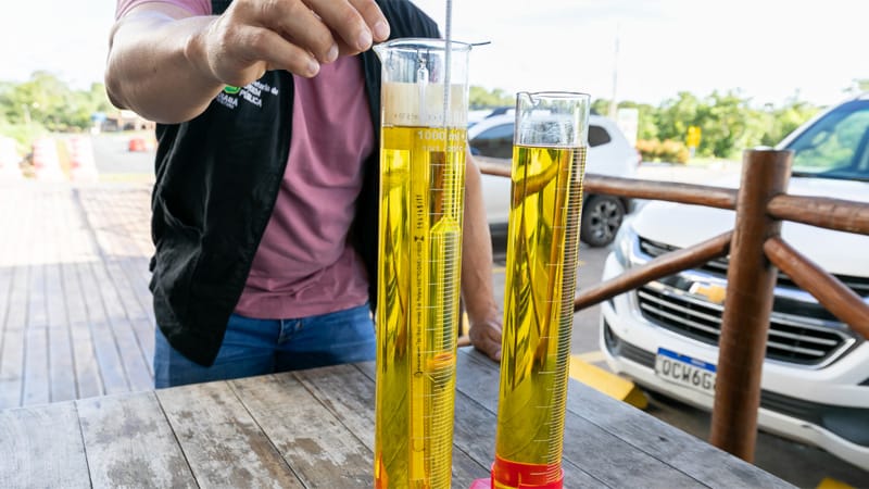 Fiscalização visa verificar a qualidade dos combustíveis e regularidade das bombas