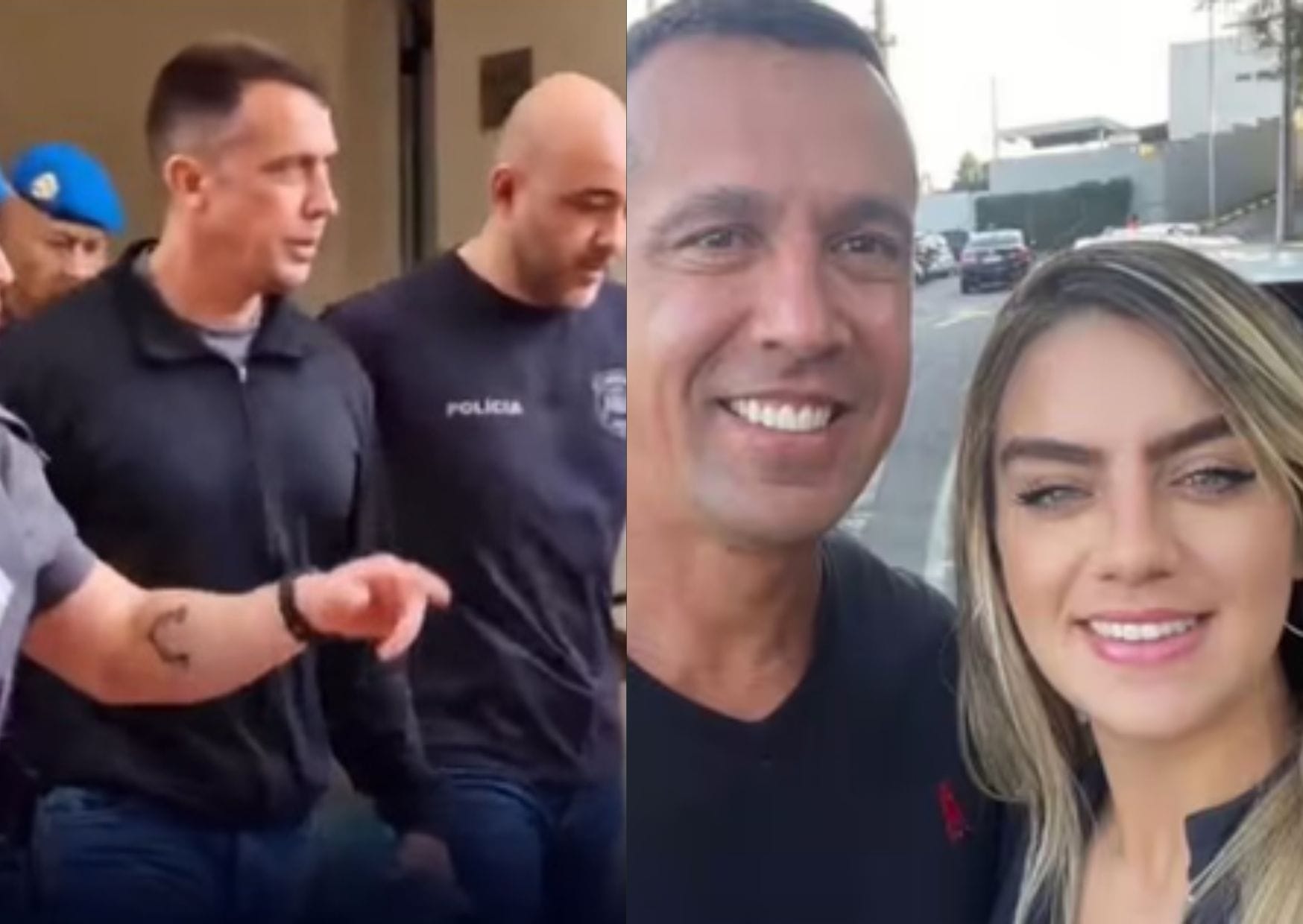 Veja o momento da prisão de tenente-coronel indiciado por feminicídio da esposa, a PM Gisele