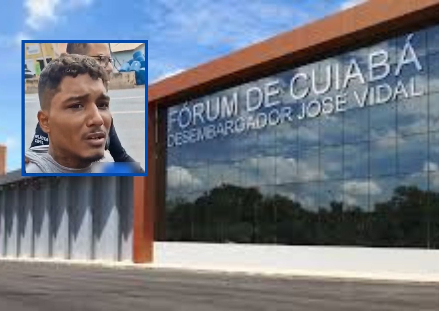 Suspeito de estuprar e matar irmã de 17 anos tenta suicídio após audiência no Fórum de Cuiabá