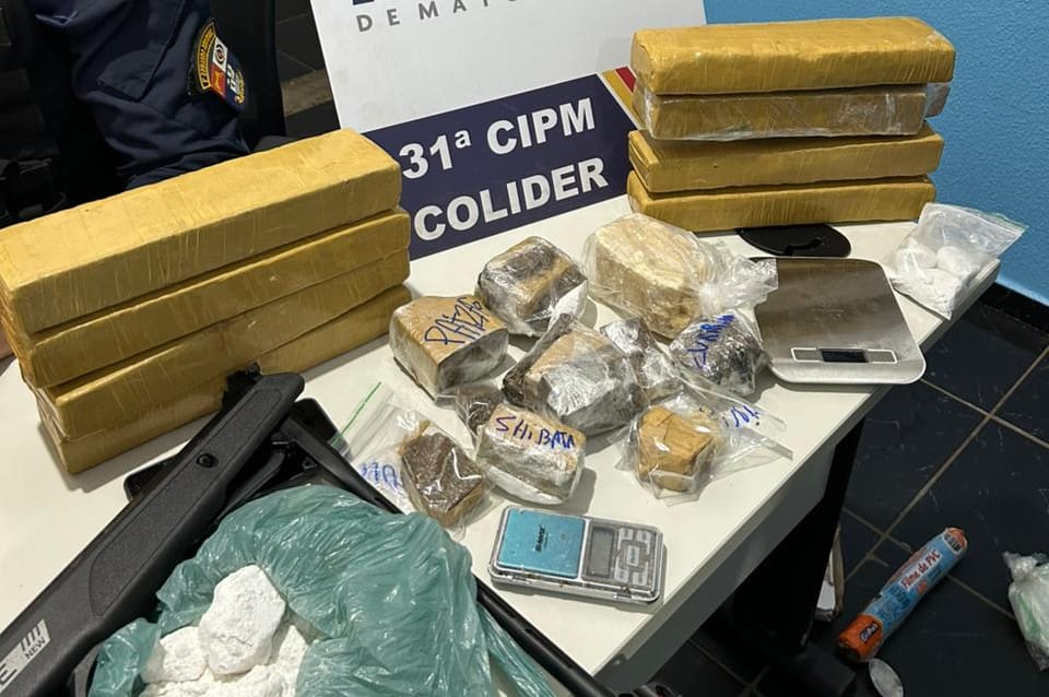 PM apreende 10 quilos de maconha durante resgate de cachorro vítima de maus-tratos