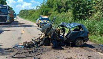 Acidente violento na BR-174 deixa um motorista em estado grave em MT