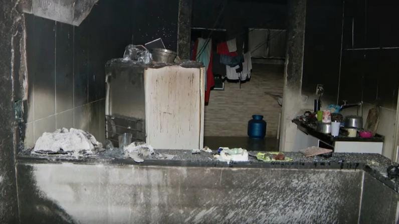 Morador adormece fumando e bebendo e provoca incêndio em casa