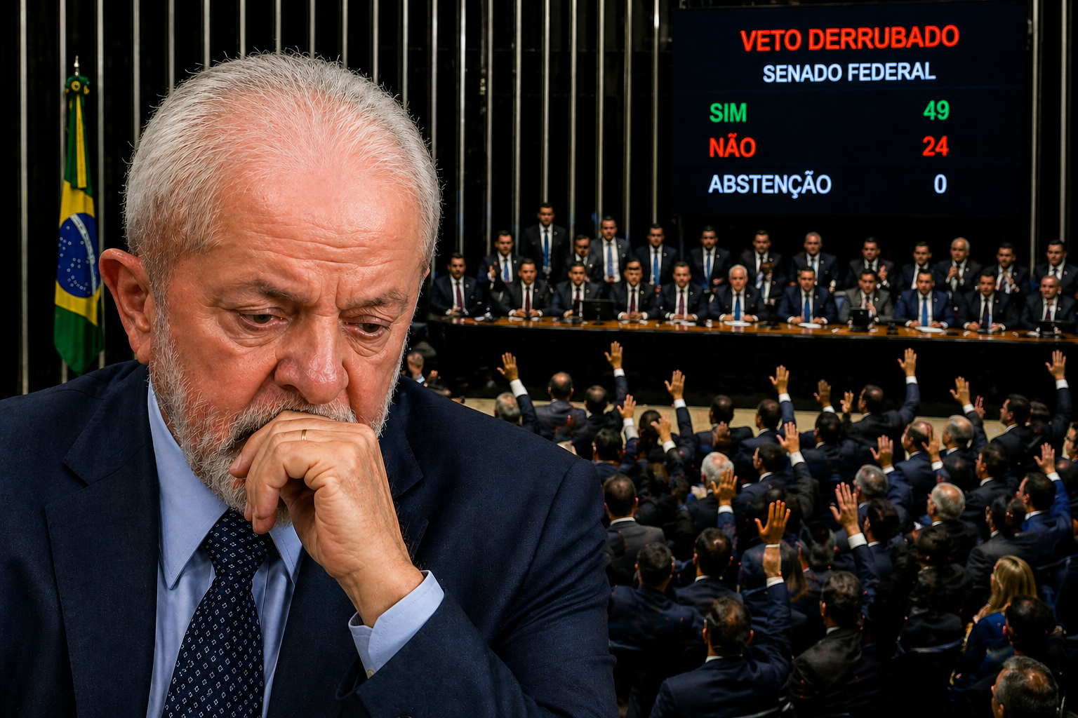 Congresso impõe nova derrota e derruba veto que pode beneficiar condenados do 8 de Janeiro