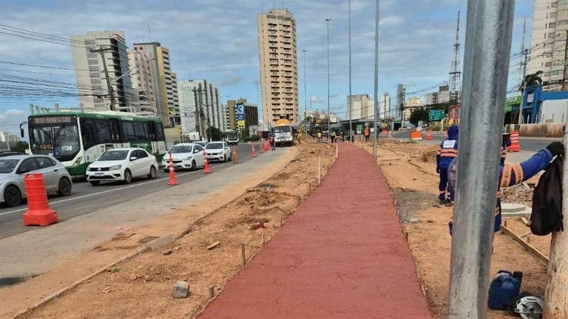Obras do BRT continuam sem previsão de interdições totais na próxima semana em Cuiabá