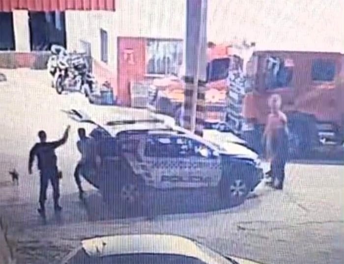 Bombeiros militares prendem em flagrante homem que invadiu batalhão; veja vídeo