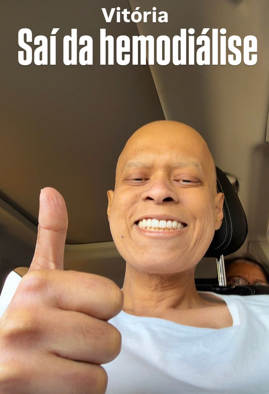 Xomano vence mais uma batalha e anuncia: “Saí da hemodiálise”