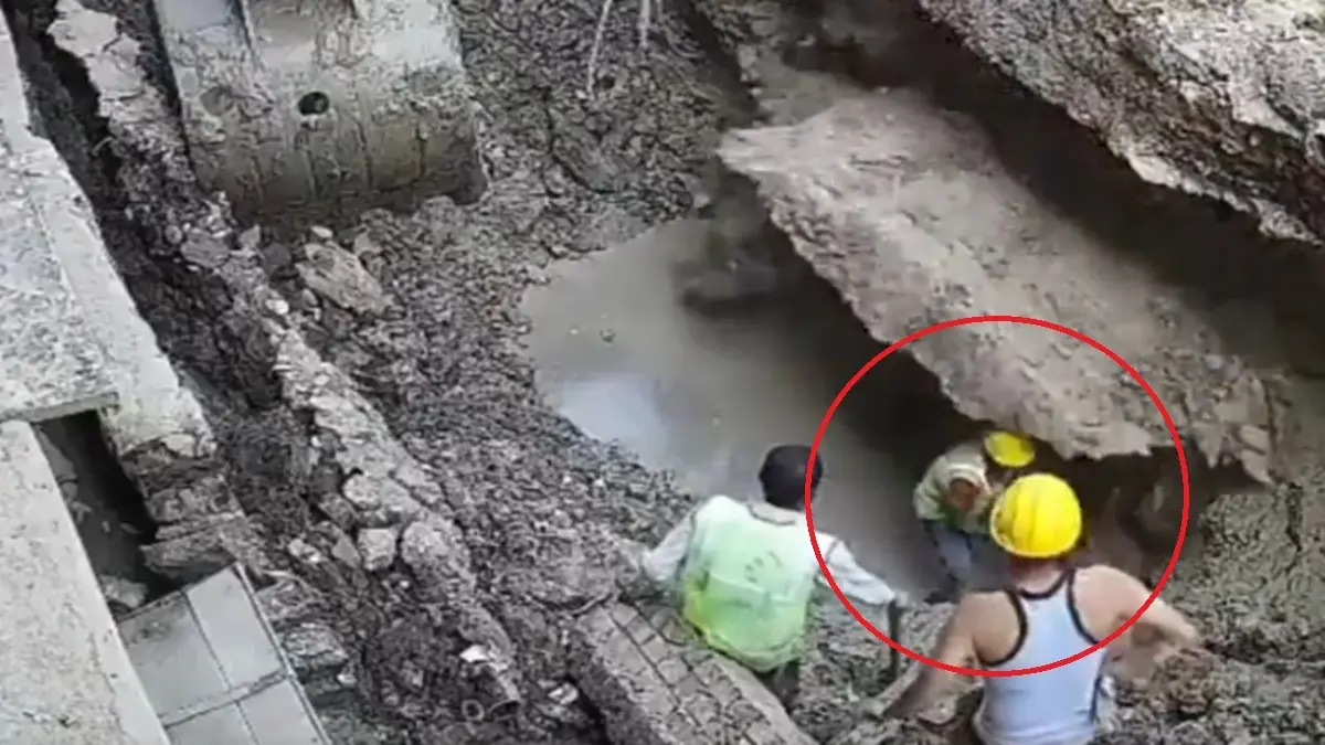 Trabalhador morre soterrado durante obra de esgoto após terra ceder na Índia