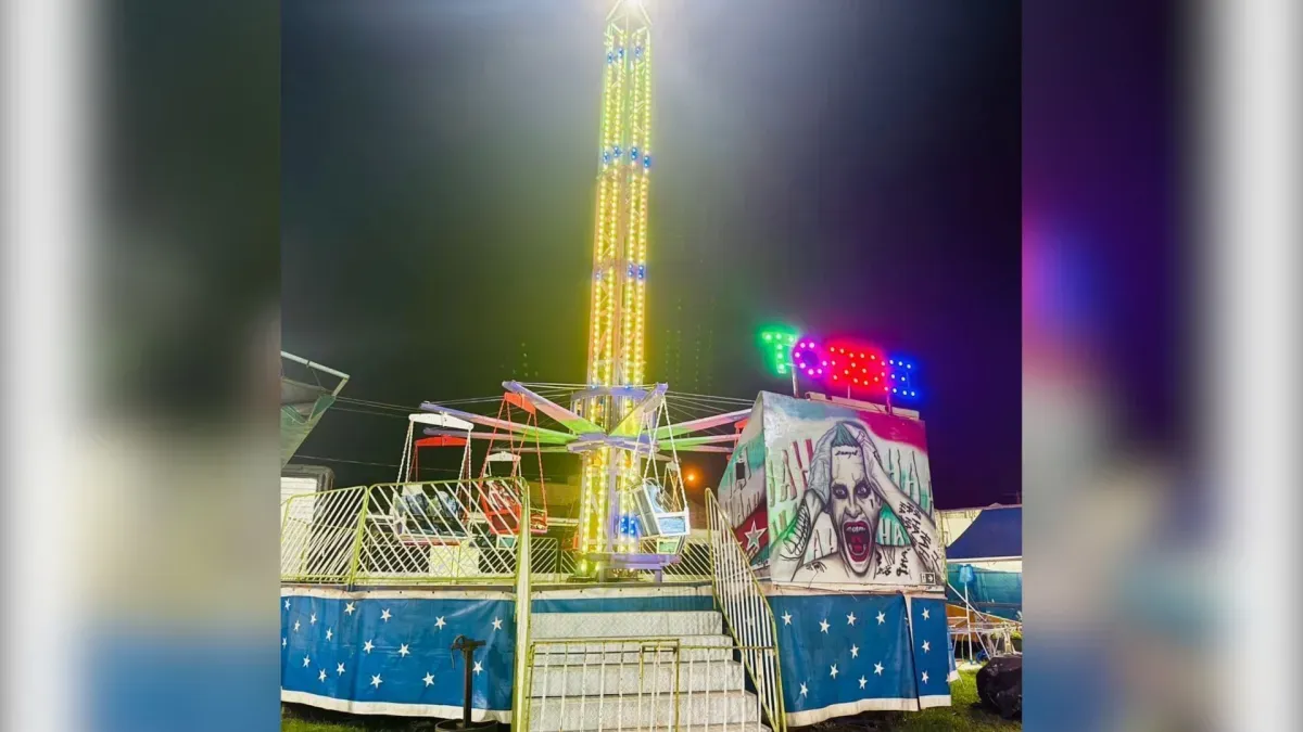 Brinquedo desaba e deixa 11 feridos no RS; vídeo registra o momento do acidente