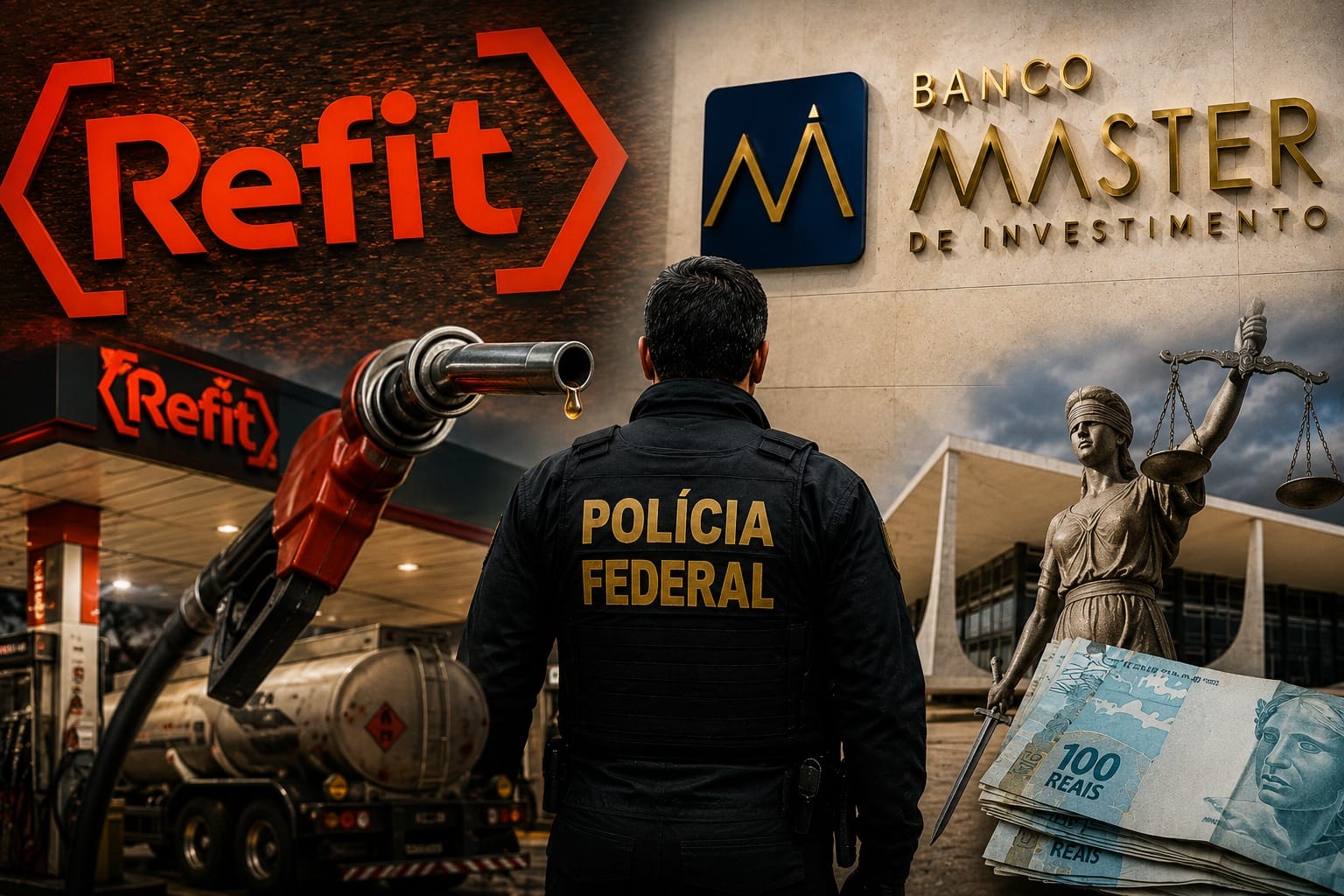 PF vê elo entre Banco Master e esquema bilionário de combustíveis investigado pelo STF