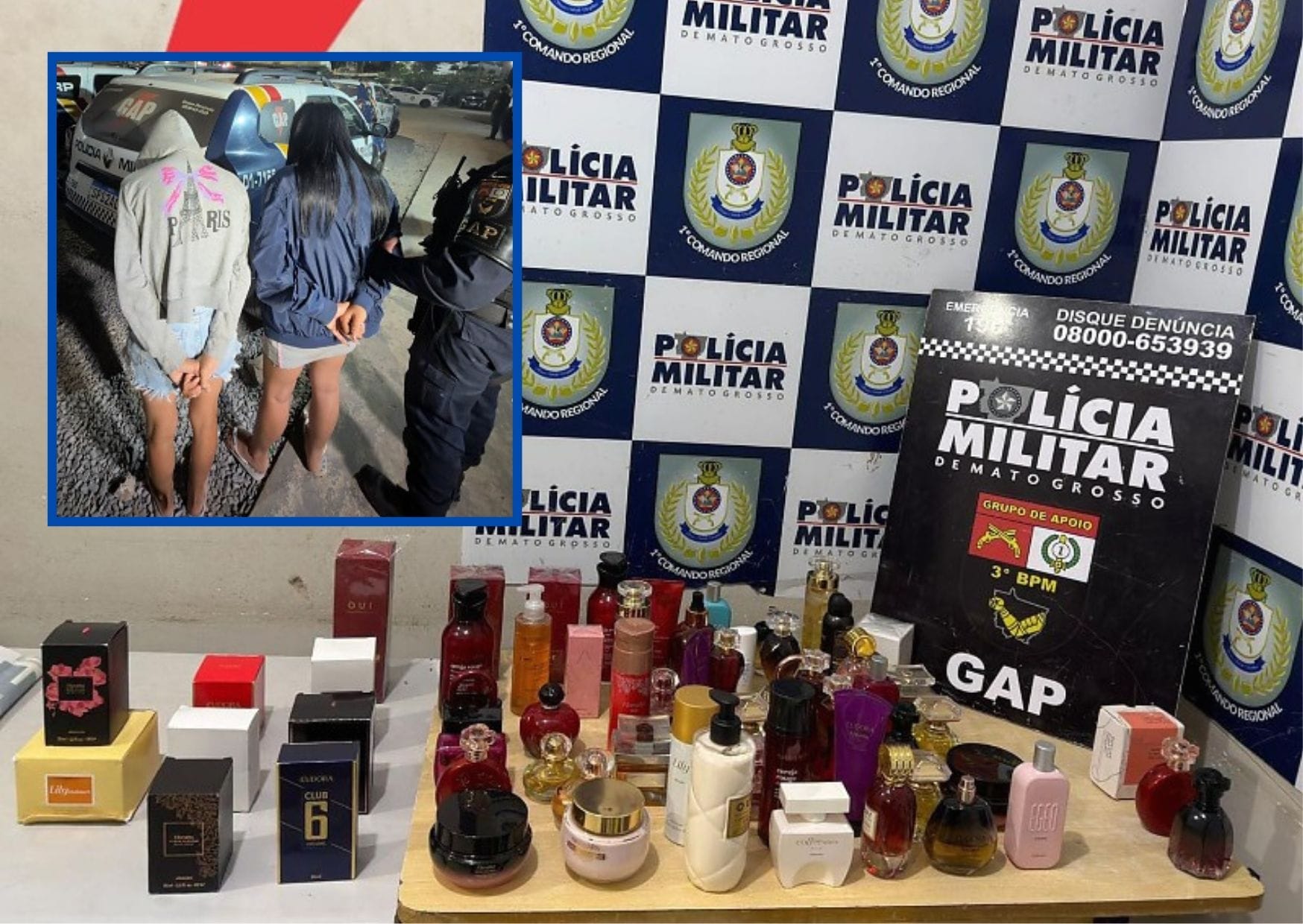 Mulheres são presas com mais de 60 produtos furtados do Boticário em Cuiabá