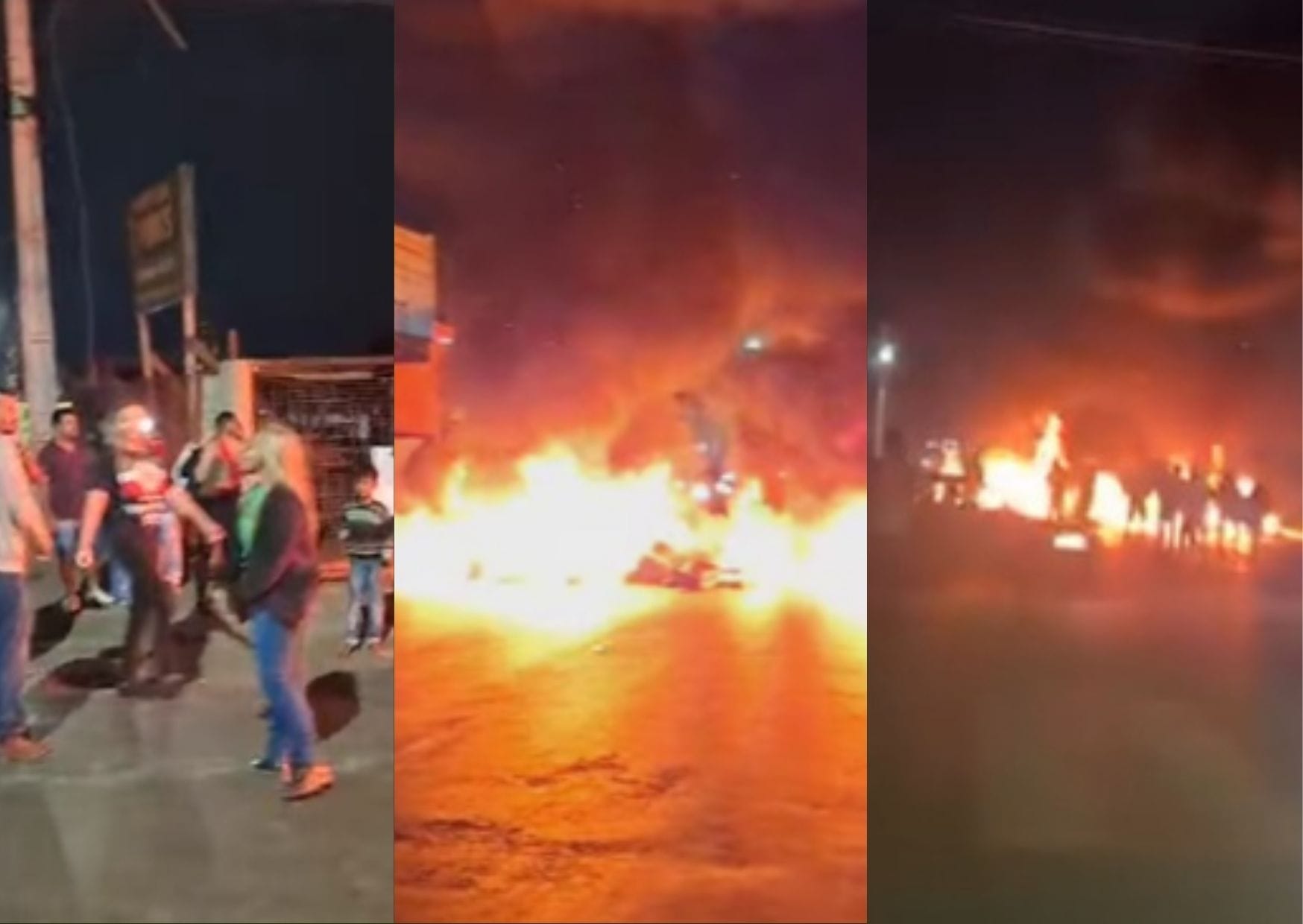 Moradores queimam pneus e fazem protesto contra abandono em Várzea Grande; veja vídeo