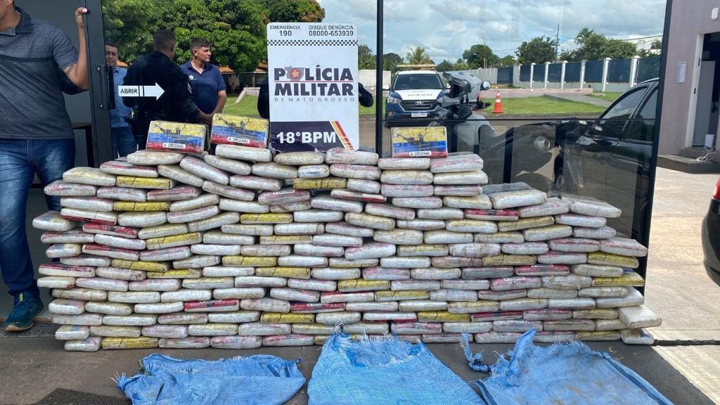 PM apreendeu mais de 5 toneladas de drogas em MT desde janeiro, aponta levantamento